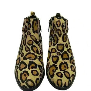 Blondo Tami Women's  Animal Print Waterproof Ankle Boots Booties Size 8.5 M